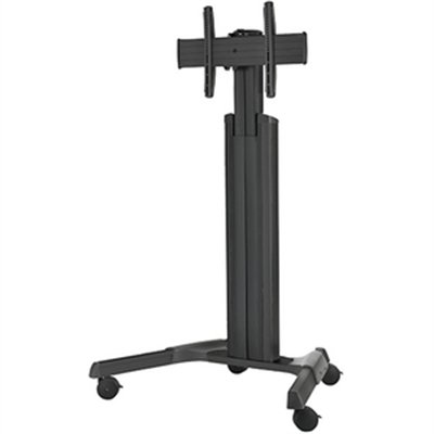Chief Fusion Medium Adjustable Mobile TV Cart - For Displays 32-65" - Black