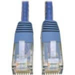 Tripp Lite Cat6 Gigabit Molded Patch Cable RJ45 M/M 550MHz 24 AWG Blue 15' - patch cable - 15 ft - blue