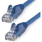 StarTech.com 6in LSZH CAT6 Ethernet Cable, 10 GbE Snagless 100W PoE UTP Network Patch Cord, Blue