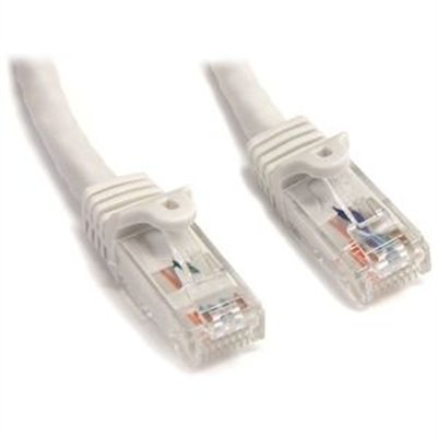 StarTech.com 25ft CAT6 Ethernet Cable White Snagless UTP CAT 6 Gigabit Cord/Wire 100W PoE 650MHz