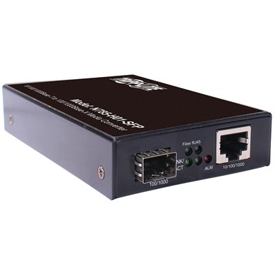 Tripp Lite Hardened Gigabit Copper to Fiber Media Converter - 10/100/1000 Mbps, RJ45/SFP, -10° to 60°C - fiber media converter - 10Mb LAN, 100Mb LAN, GigE - TAA Compliant