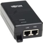 Tripp Lite Gigabit PoE+ Midspan Active Injector - IEEE 802.3at/802.3af, 30W, 1 Port - PoE injector - 30 Watt