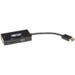 Tripp Lite DisplayPort 1.2 to VGA/DVI/HDMI All-in-One Converter Adapter, 4K x 2K HDMI @ 60 Hz - video converter - black