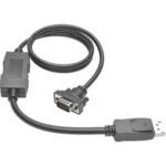 Tripp Lite 3ft DisplayPort to VGA Adapter Active Converter Cable Latches DP to HD15 DPort 1.2 M/M 3' - display cable - 3 ft