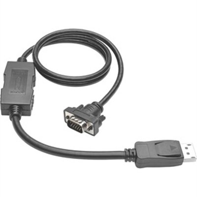 Tripp Lite 3ft DisplayPort to VGA Adapter Active Converter Cable Latches DP to HD15 DPort 1.2 M/M 3' - display cable - 3 ft