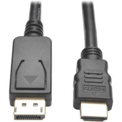Tripp Lite 6ft DisplayPort to HDMI Adapter Converter Cable DP w/ Latches to HDMI DPort 1.2 4K x 2K M/M 6' - adapter cable - DisplayPort / HDMI - 6 ft
