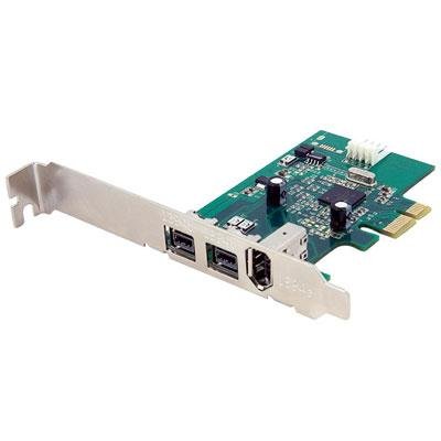 StarTech.com 3 Port 2b 1a 1394 PCI Express FireWire Card Adapter