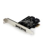 StarTech.com 2 Port PCIe / PCI Express SATA III 6Gbps eSATA Controller Card