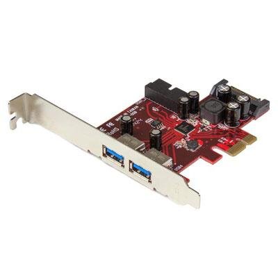 StarTech.com 4 Port PCI Express USB 3.0 Card - 2 Ext & 2 Int - SATA Power