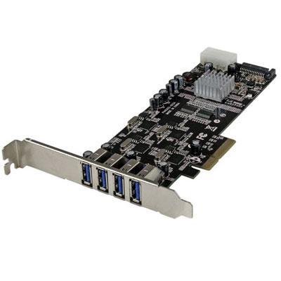 StarTech.com 4 Port USB 3.0 PCIe Card w/ 4 Dedicated Channels - UASP  5Gbps