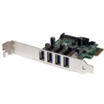 StarTech.com 4 Port PCI Express PCIe USB 3.0 Card w/ UASP - SATA Power