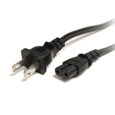 StarTech.com 6ft (2m) Laptop Power Cord, NEMA 1-15P to C7, 10A 125V, 18AWG, Power Brick Cable