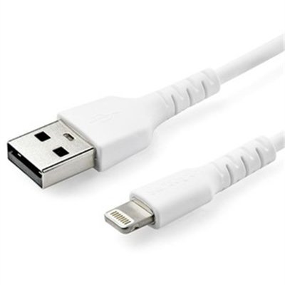 StarTech.com 3 foot/1m Durable USB-A to Lightning Cable, White MFi Certified iPhone Charging Cord