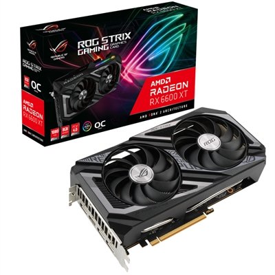 ASUS ROG-STRIX-RX6600XT-O8G-GAMING - graphics card - Radeon RX 6600 XT - 8 GB