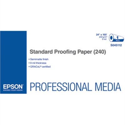 Epson Proofing Paper Standard - proofing paper - semi-matte - 1 roll(s) - Roll (24 in x 100 ft) - 240 g/m²