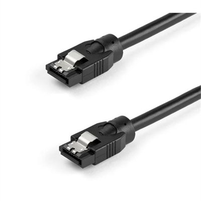 StarTech.com 0.3 m Round SATA Cable - Latching Connectors - 6Gbs SATA Cable