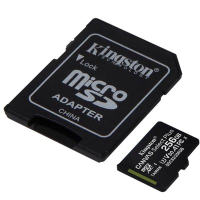 Kingston Canvas Select Plus - flash memory card - 256 GB - microSDXC UHS-I