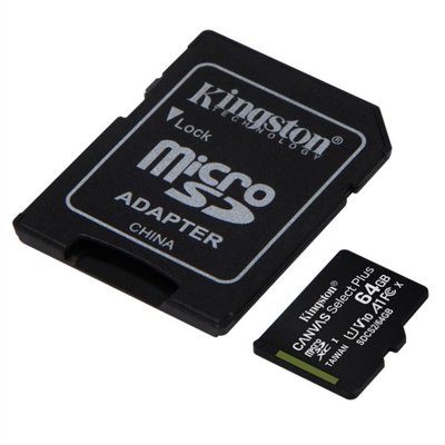 Kingston Canvas Select Plus - flash memory card - 64 GB - microSDXC UHS-I