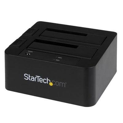 StarTech.com 2-Bay USB 3.0 / eSATA to SATA Hard Drive Docking Station, 2.5/3.5" SSD/HDD Dock