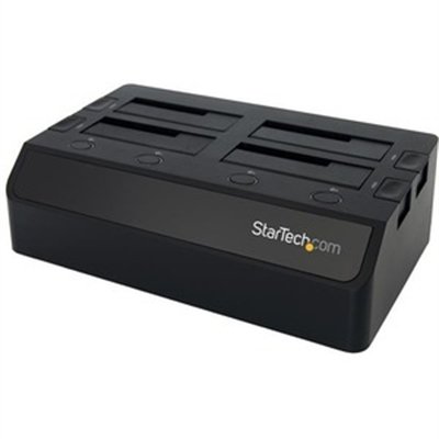 StarTech.com 4-Bay USB 3.0 to SATA Hard Drive Docking Station, 2.5/3.5" SSD/HDD Dock, Hard Drive Bay