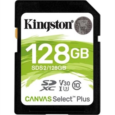 Kingston Canvas Select Plus - flash memory card - 128 GB - SDXC UHS-I