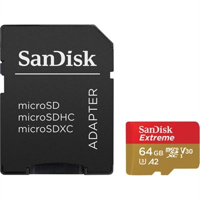 SanDisk Extreme - flash memory card - 64 GB - microSDXC UHS-I