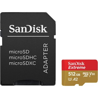 SanDisk Extreme - flash memory card - 512 GB - microSDXC UHS-I