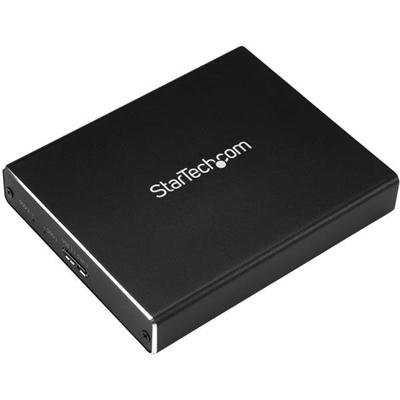 StarTech.com Dual M.2 Enclosure - RAID - USB 3.1 (10Gbps) - USB C and USB-A