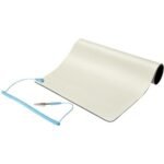 StarTech.com 11x18in Anti Static Mat - ESD Mat for Electronics Repair - Anti Static Desk Mat w/Detachable Grounding Wire - ANSI/ESD S 4.1 Compliant - Flexible Thermoplastic Work Mat/Pad - Suitable for Tables (SM-ANTI-STATIC-MAT) - anti-static mat - detachable grounding wire