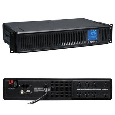 Tripp Lite UPS Smart 1500VA 900W Rackmount AVR 120V LCD USB DB9 Extended Run 2URM - UPS - 900 Watt - 1500 VA