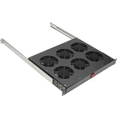 Tripp Lite Fan Tray for 19 in. Racks - 1U, 6 120V High-Performance Fans, 576 CFM, C14 Inlet - rack fan tray - 1U