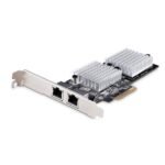 StarTech.com 2-Port 10Gbps PCIe Network Adapter Card, Ethernet/LAN/Network Interface Card for PCs