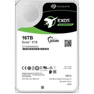 Seagate Exos X18 ST16000NM000J - hard drive - 16 TB - SATA 6Gb/s