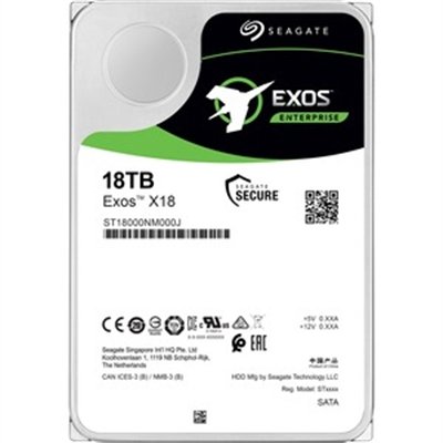 Seagate Exos X18 ST18000NM000J - hard drive - 18 TB - SATA 6Gb/s