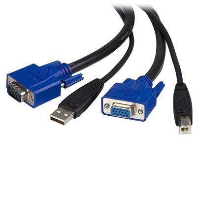 StarTech.com 10 ft 2-in-1 Universal USB KVM Cable - 10ft KVM Cable