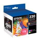 Epson 320 - color (cyan, magenta, yellow, black) - original - ink cartridge