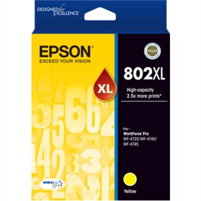 Epson 802XL With Sensor - High Capacity - yellow - original - ink cartridge