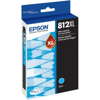 Epson 812XL - High Capacity - cyan - original - ink cartridge