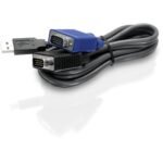 TRENDnet TK CU10 - keyboard / video / mouse (KVM) cable - 10 ft