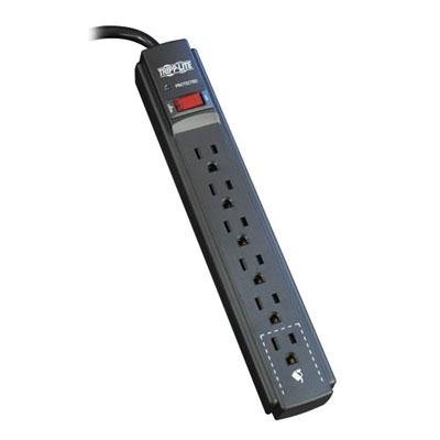 Tripp Lite Surge Protector Power Strip 120V 6 Outlet 6' Cord 790 Joule Black - surge protector