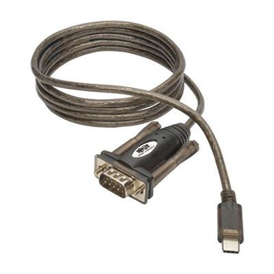Tripp Lite USB 2.0 USB-C to DB9 Adapter Cable USB-C to RS-232 M/M 5' 5ft - serial adapter - USB-C - RS-232