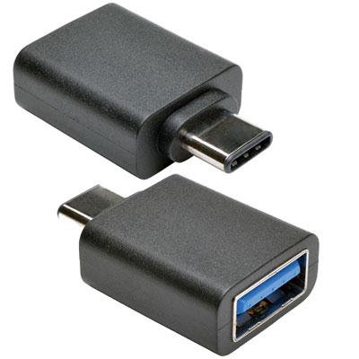 Tripp Lite USB 3.1 Gen 1.5 Adapter USB-C to USB Type A M/F 5 Gbps Tablet Smart Phone - USB-C adapter - USB Type A to 24 pin USB-C