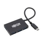 Tripp Lite USB C Hub 4-Port USB-A Compact USB 3.1 Gen 1 Portable Aluminum Housing Thunderbolt 3 Compatible 5 Gbps - hub - 4 ports