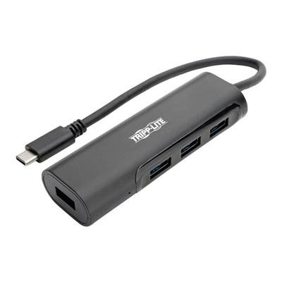 Tripp Lite USB C Hub 4-Port w/ 4x USB-A Portable Compact Thunderbolt 3 Compatible USB Type C, USB-C - hub - 4 ports