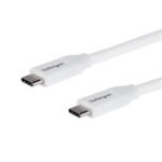 StarTech.com 2m 6ft USB C to USB C Cable - 5A PD - USB 2.0 USB-IF Certified