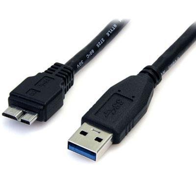 StarTech.com 1.5ft USB 3.0 Micro B Cable - A to Micro B - Black - 5Gbps