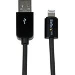 StarTech.com 10 ft Long Black Apple Lightning to USB Cable iPhone iPod iPad