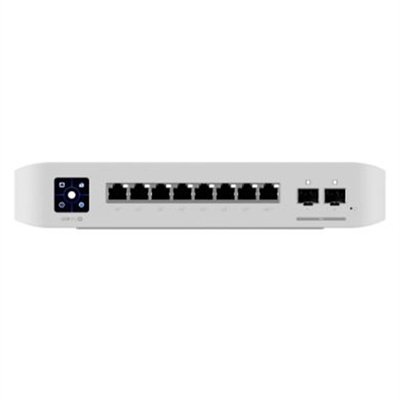Ubiquiti Professional 8 PoE - Switch - L3 - managed - 8 x GbE + 2 x 10 Gigabit SFP+ - desktop - PoE+ (120 W)