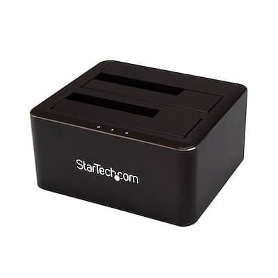 StarTech.com 2-Bay USB 3.0 to SATA Hard Drive Docking Station, 2.5/3.5" SSD/HDD Dock