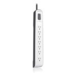 Belkin 7-Outlet Surge Protector w/ Telephone Protection - 12ft Cord - 2000J - RA PLG - White